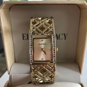 Ellen Tracy Gold cut out watch